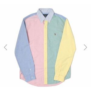 Polo Ralph Lauren Oxford Button Down Shirt Long Sleeve Mens GREAT DEAL!